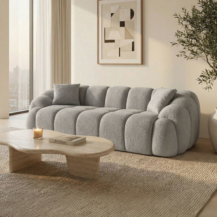 Atelier Del Sofa Octavio - Sofá de 3 plazas Gris